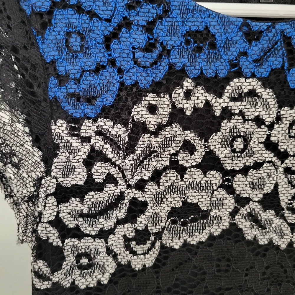 Sally Miller Couture Lace Short Sleeve‎ Floral Dress Knee Small 6/7